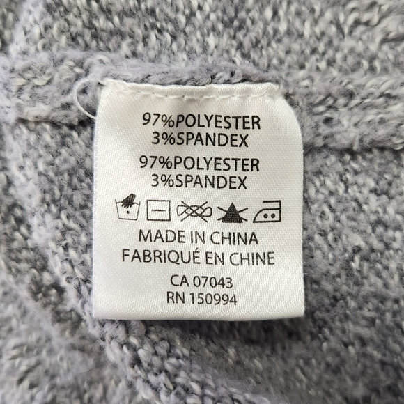 Belle Gray-Blue Mock Neck Sweater womens size small - Picture 7 of 12